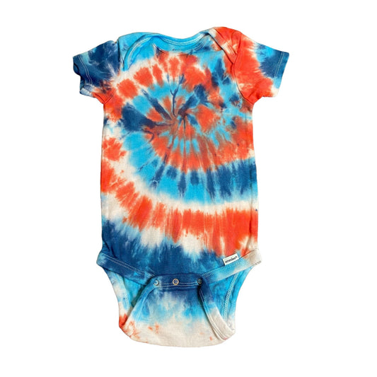 Spiral Tie Dye Baby Bodysuit || 3T