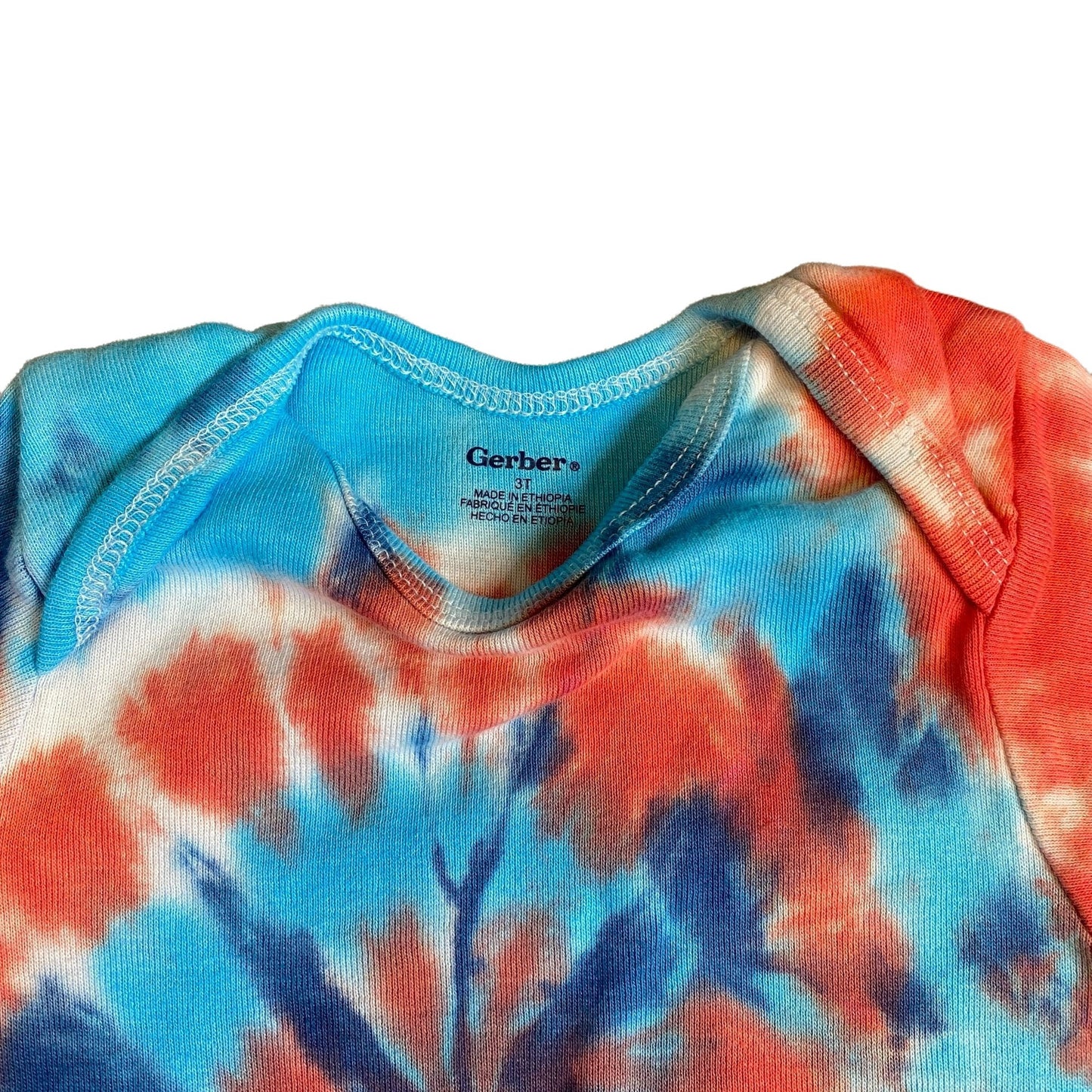Spiral Tie Dye Baby Bodysuit || 3T