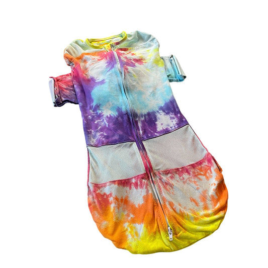 Tie Dyed Snoo Swaddler || Large, Upcycled ♻️
