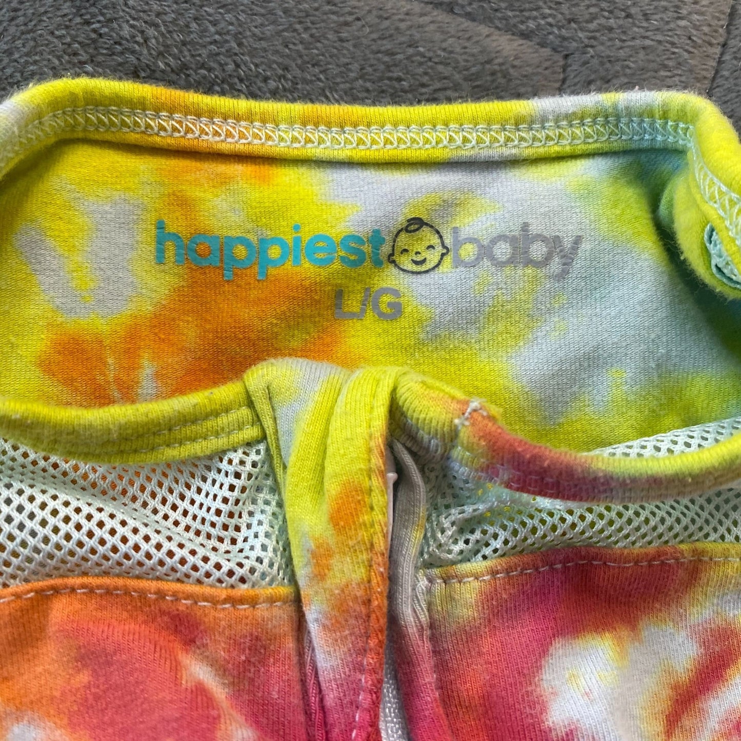 Tie Dyed Snoo Swaddler || Large, Upcycled ♻️