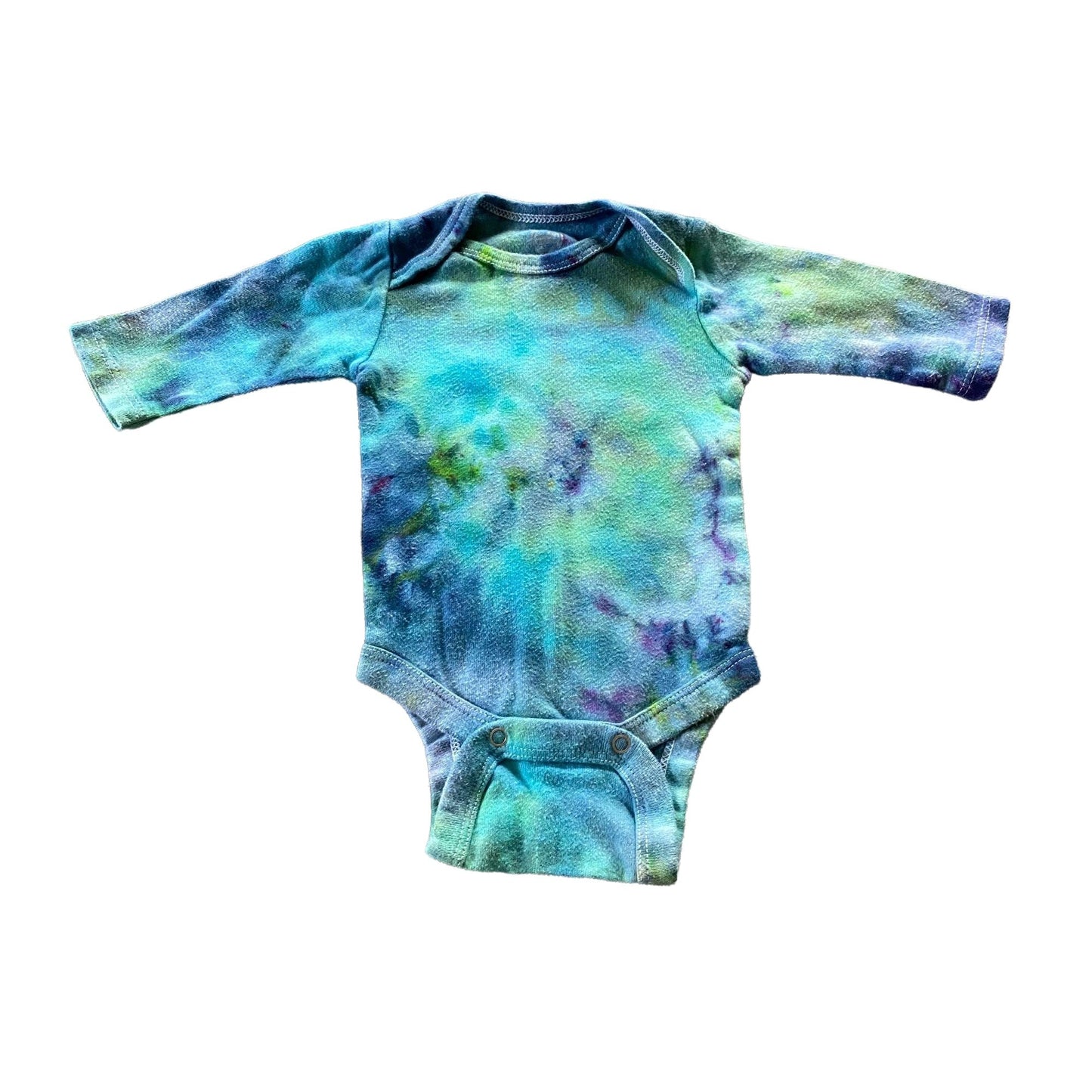 Earthbound Tie Dye Onesie || 0-3 Months, Upcycled ♻️