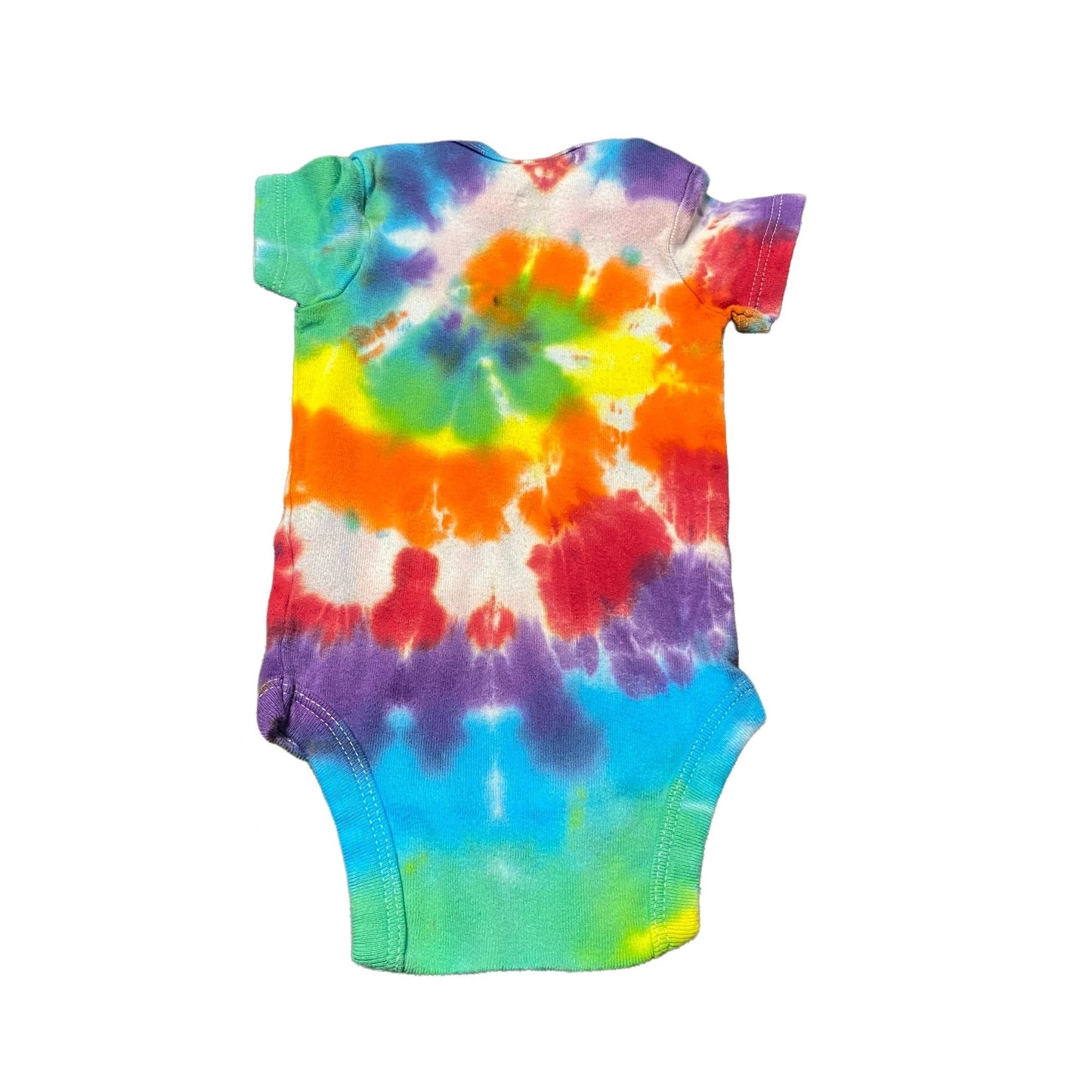 Rainbow Spiral Tie Dye Baby Bodysuit || 0-3 Months