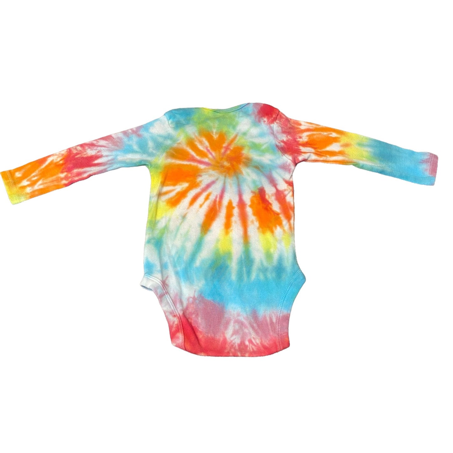Rainbow Spiral Tie Dye Baby Bodysuit || 18 Months