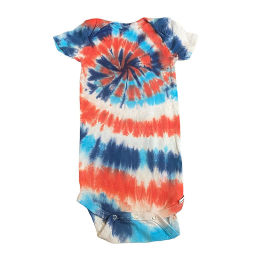 Spiral Tie Dye Baby Bodysuit || 4T