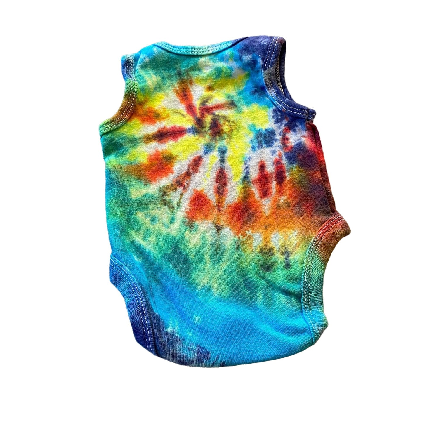 Rainbow Spiral Tie Dyed Bodysuit || Preemie
