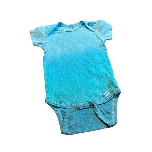 Hand-Dyed Blue Ombre Bodysuit || 24M