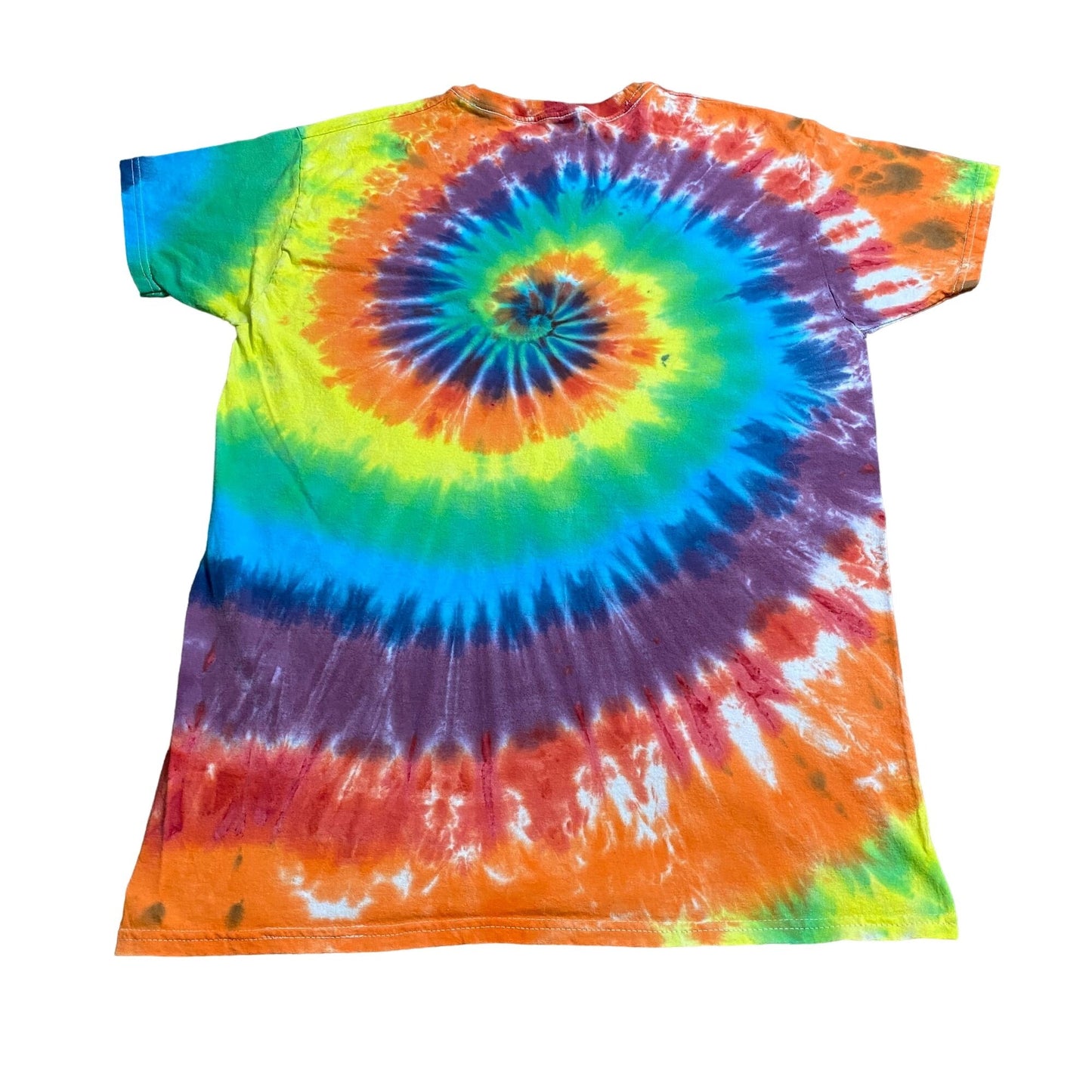 Rainbow Spiral Tie Dye Adult Tee || Medium