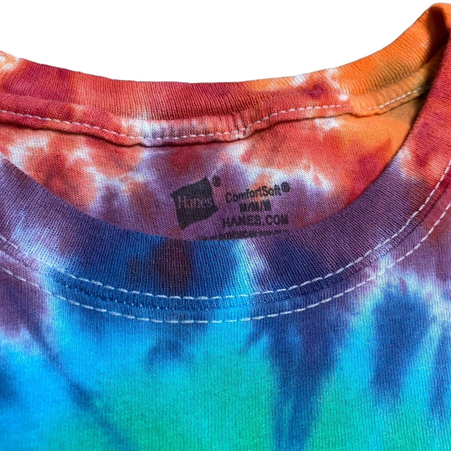 Rainbow Spiral Tie Dye Adult Tee || Medium