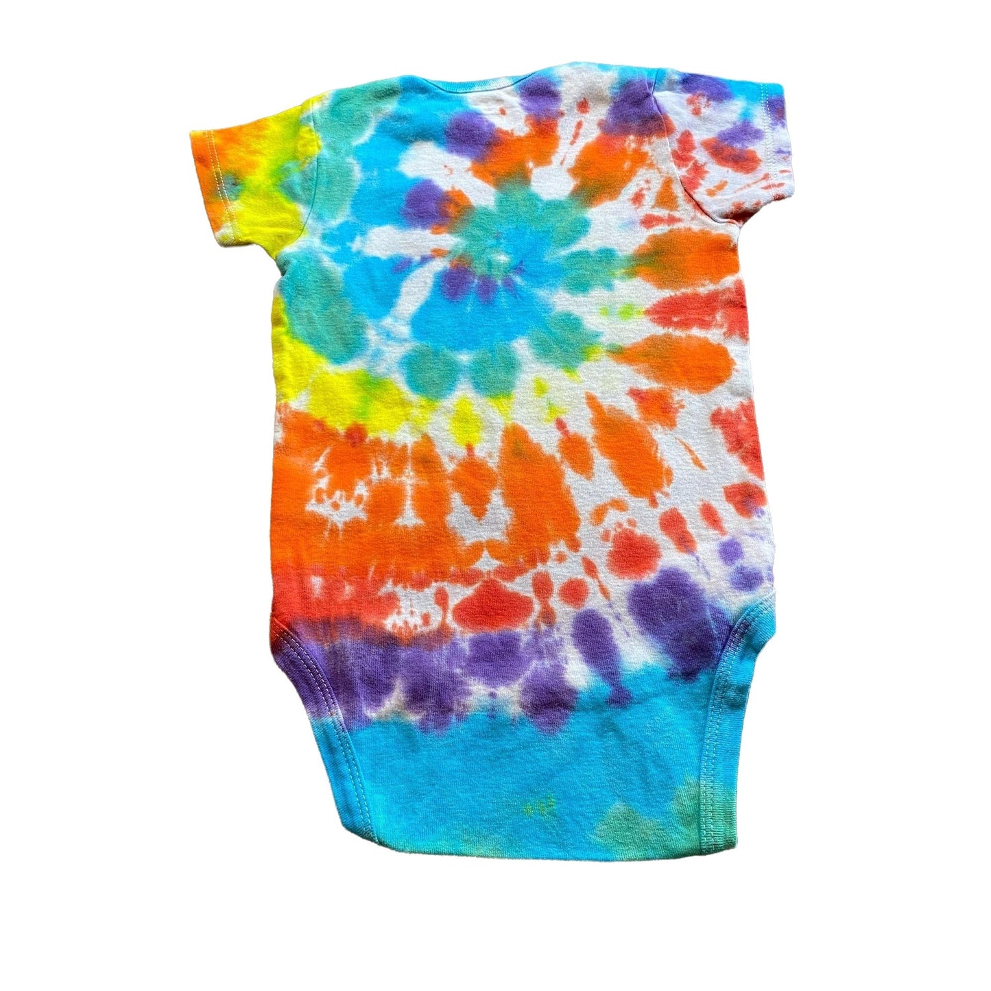 Rainbow Spiral Tie Dye Baby Bodysuit || 24 Months