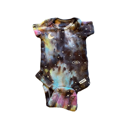 Galaxy Dyed Onesie || Newborn, Upcycled ♻️