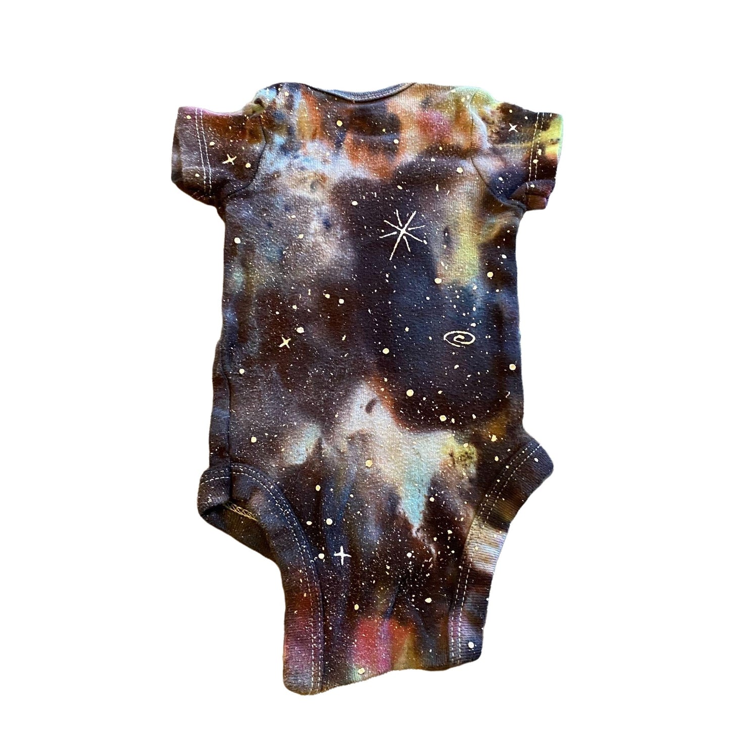Galaxy Dyed Onesie || Newborn, Upcycled ♻️