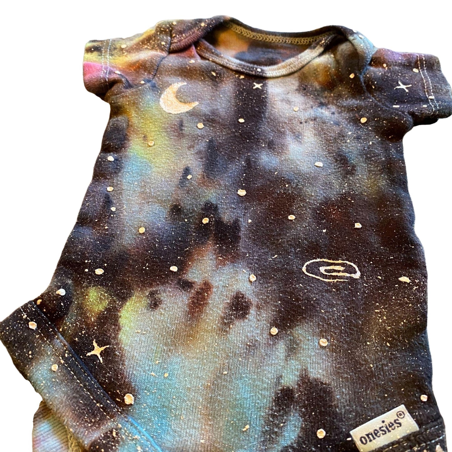 Galaxy Dyed Onesie || Newborn, Upcycled ♻️