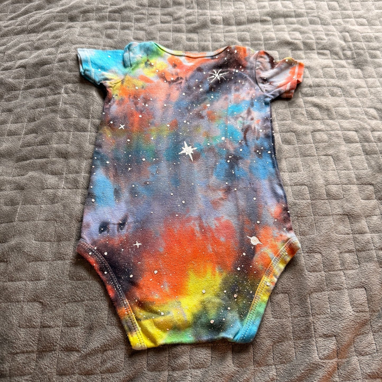 Galaxy Dyed Baby Onesie || 24 Months, Upcycled ♻️
