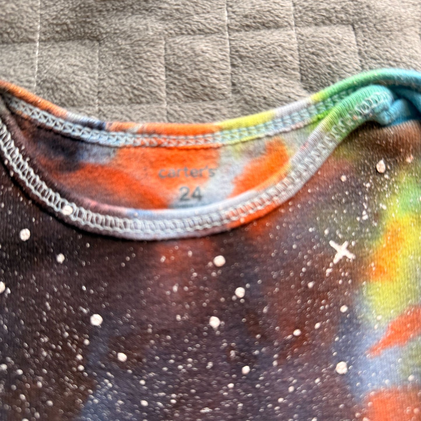 Galaxy Dyed Baby Onesie || 24 Months, Upcycled ♻️