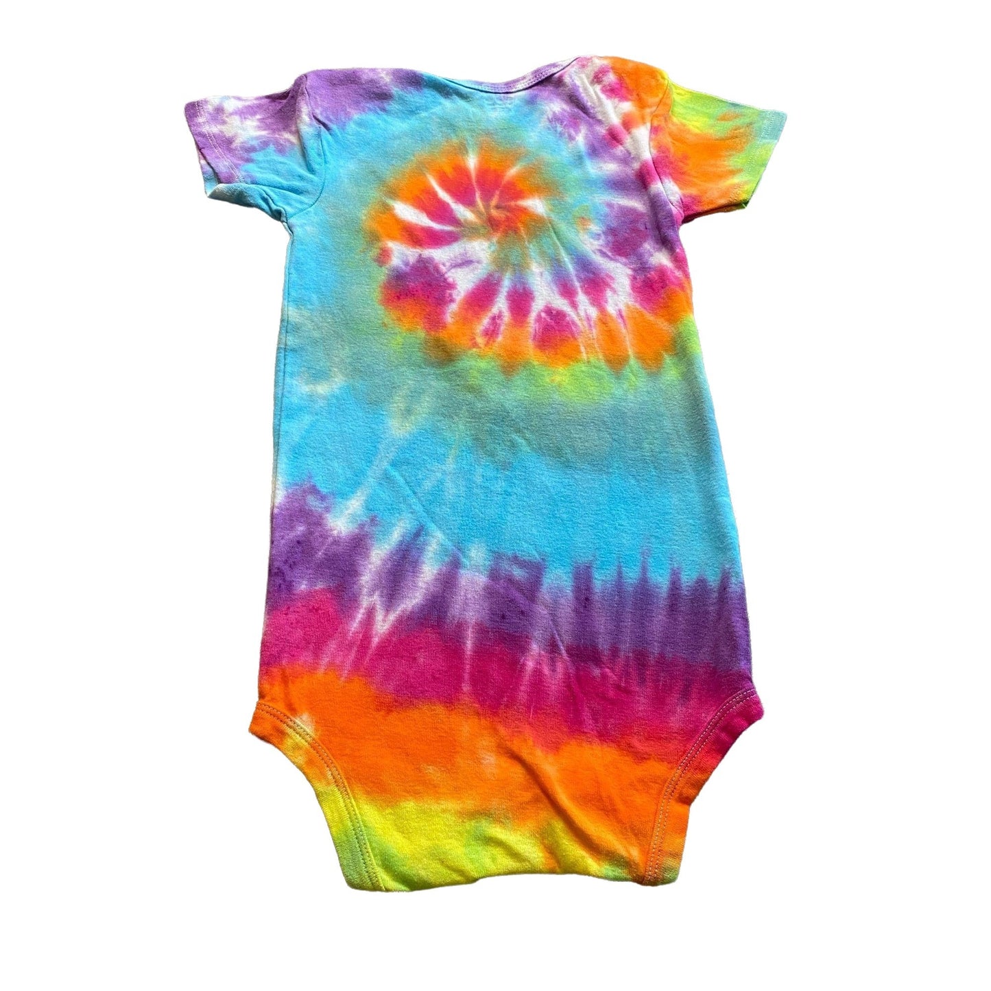 Rainbow Spiral Tie Dye Baby Bodysuit || 4T