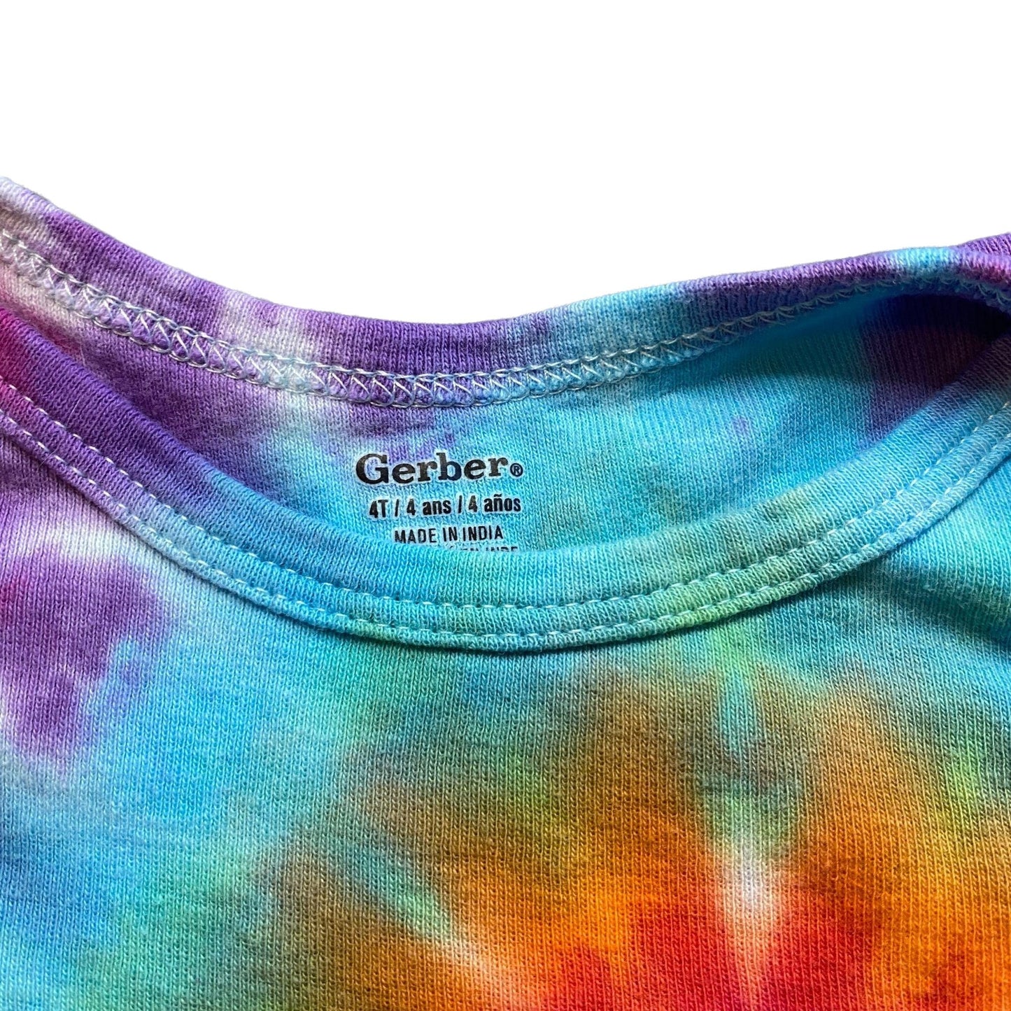 Rainbow Spiral Tie Dye Baby Bodysuit || 4T