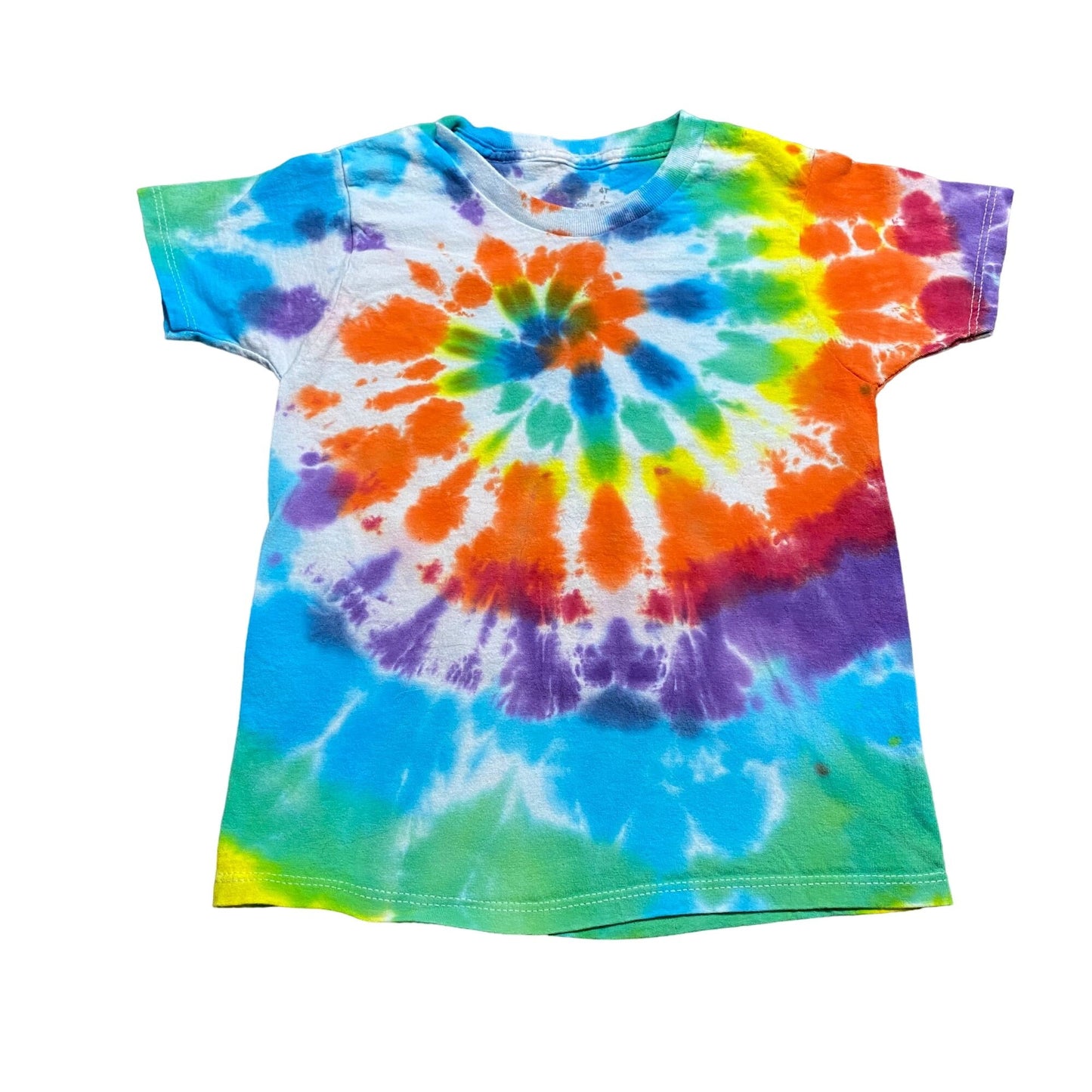 Rainbow Spiral Tie Dye Toddler Tee Shirt || 4T / 5T