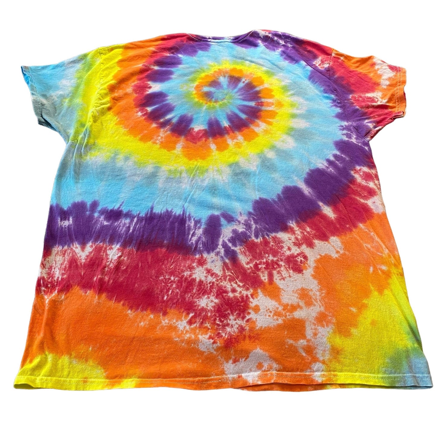 Rainbow Spiral Tie Dye Adult Tee || Extra Large