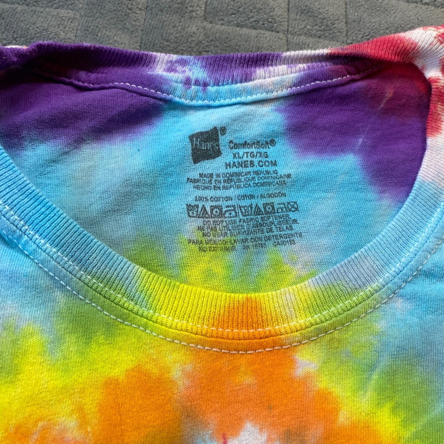 Rainbow Spiral Tie Dye Adult Tee || Extra Large