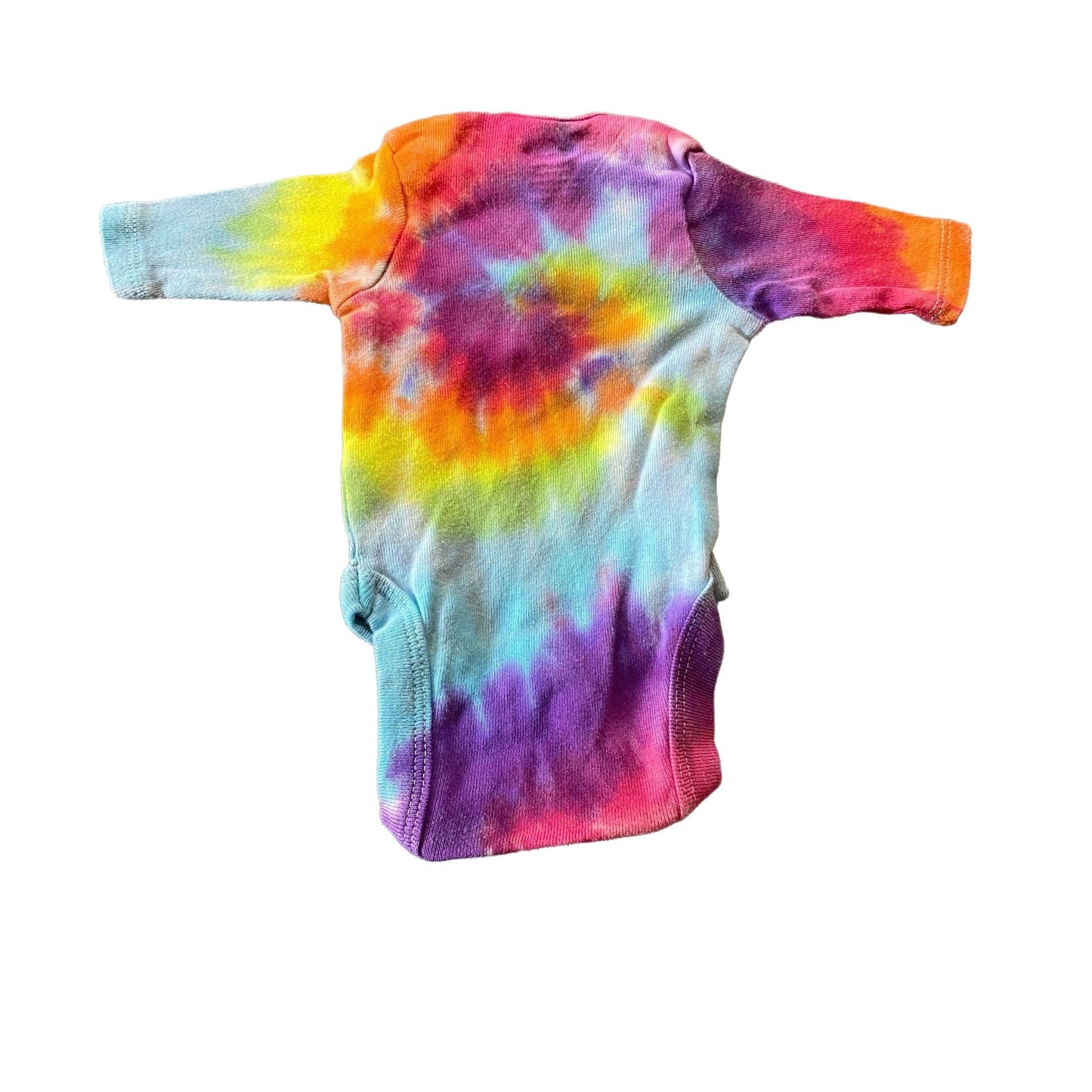 Rainbow Spiral Tie Dyed Bodysuit || Preemie