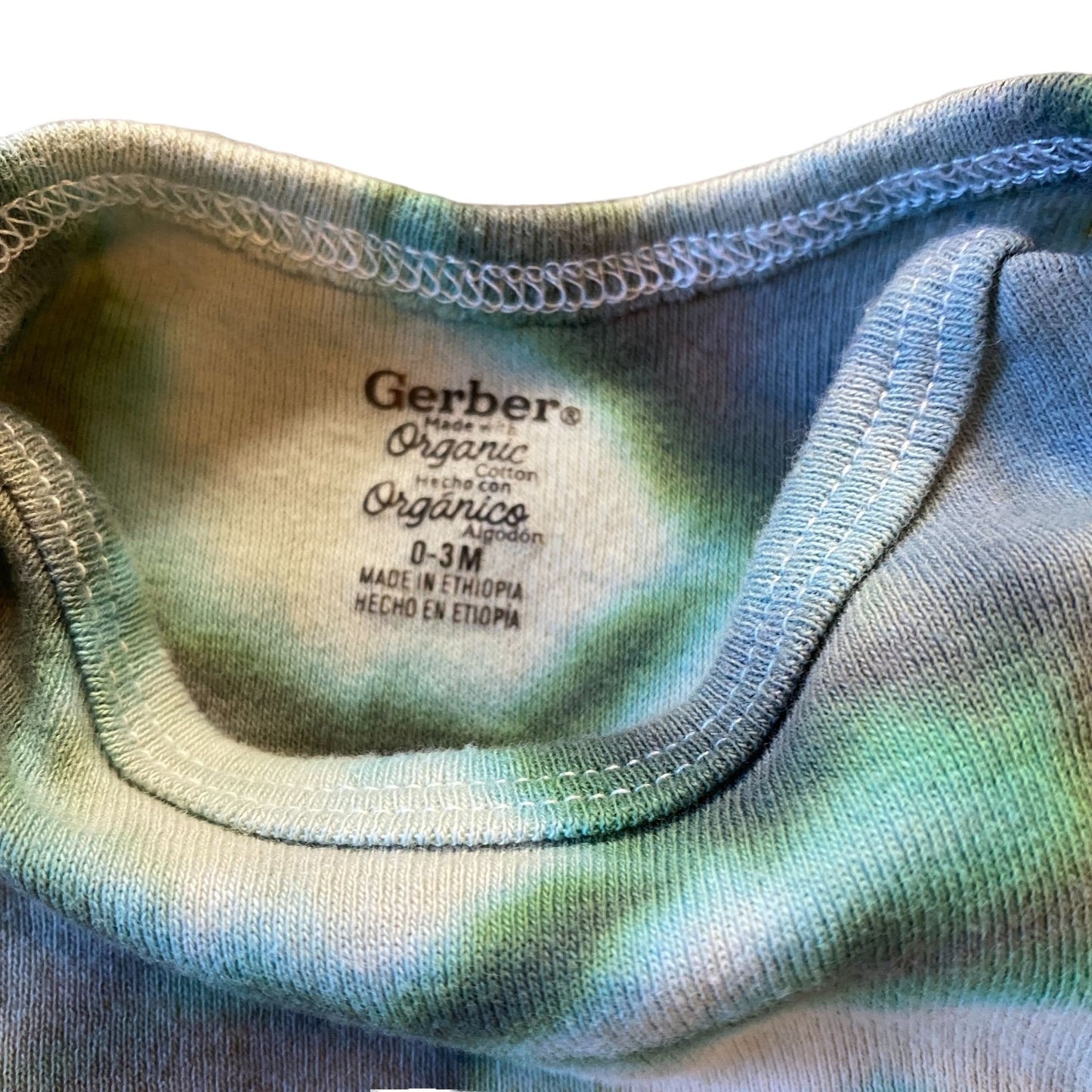 Tie Dyed Bodysuit || 0-3 Months + Hat Bundle