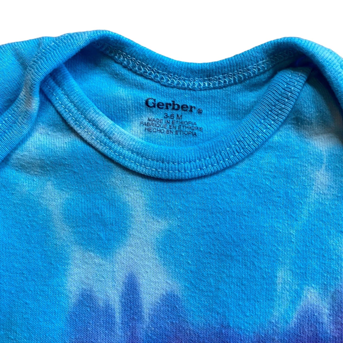 Rainbow Stripe Tie Dye Baby Bodysuit || 3-6 Months
