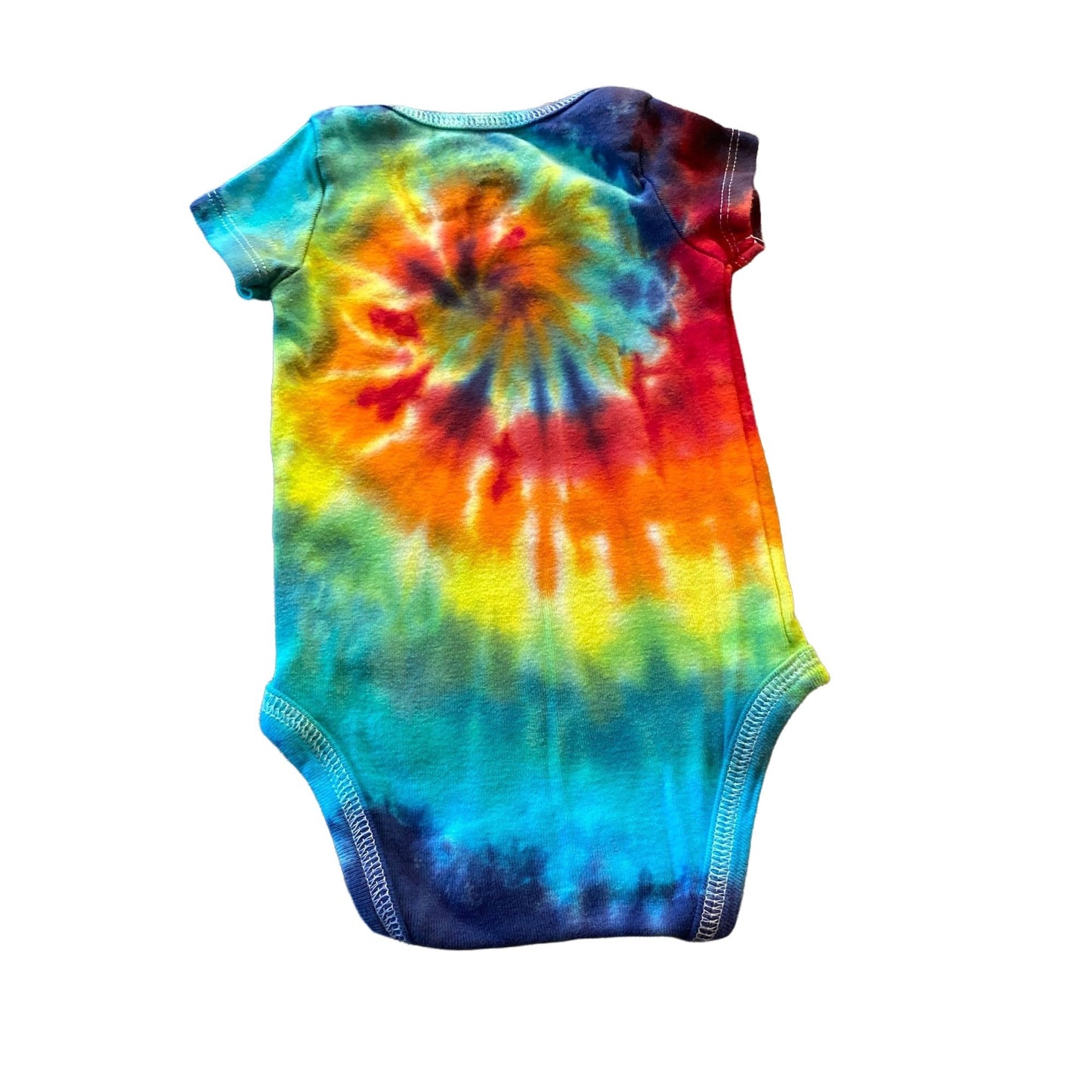 Rainbow Spiral Tie Dyed Bodysuit || 3 Months, Upcycled ♻️