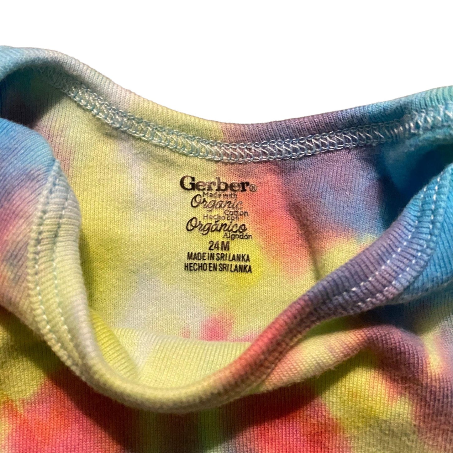 Unicorn Spiral Tie Dye Onesie || 24 Months, Upcycled ♻️