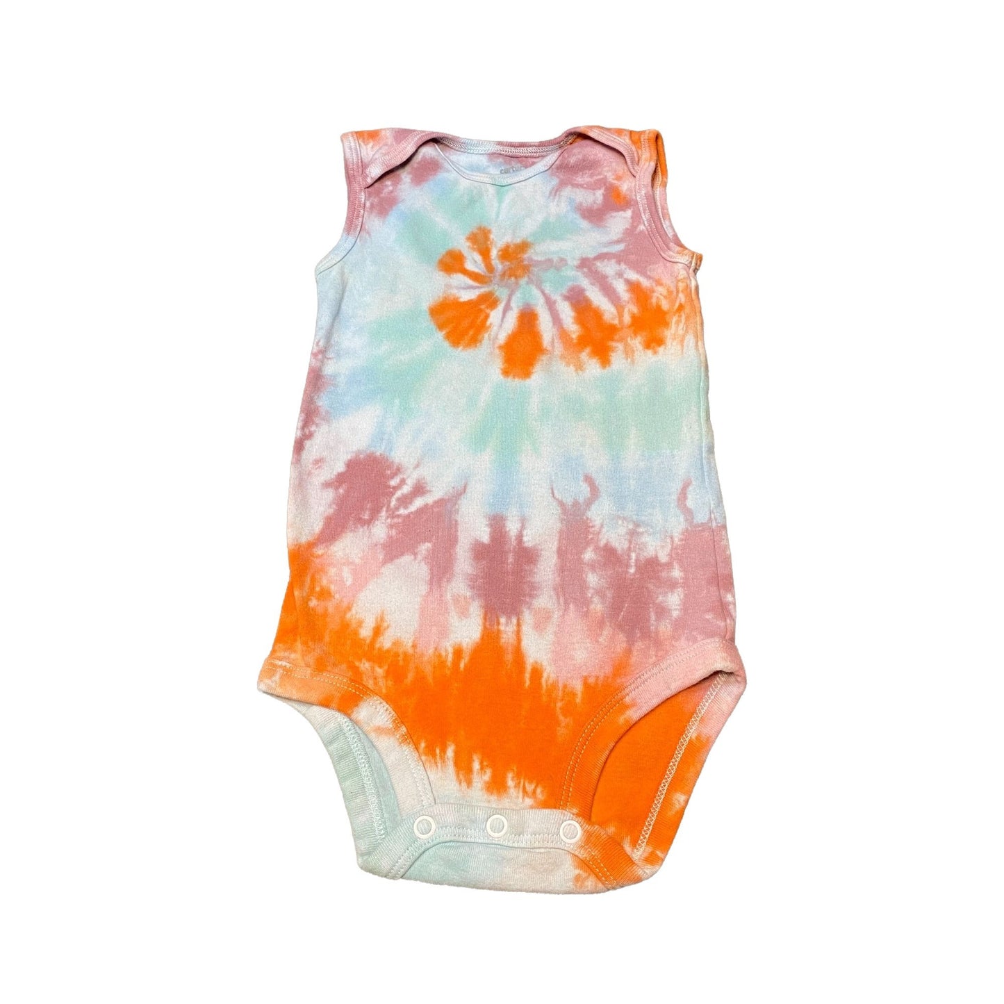 Pastel Spiral Tie Dye Baby Bodysuit || 24 Months