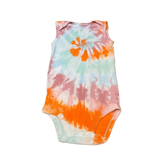 Pastel Spiral Tie Dye Baby Bodysuit || 24 Months