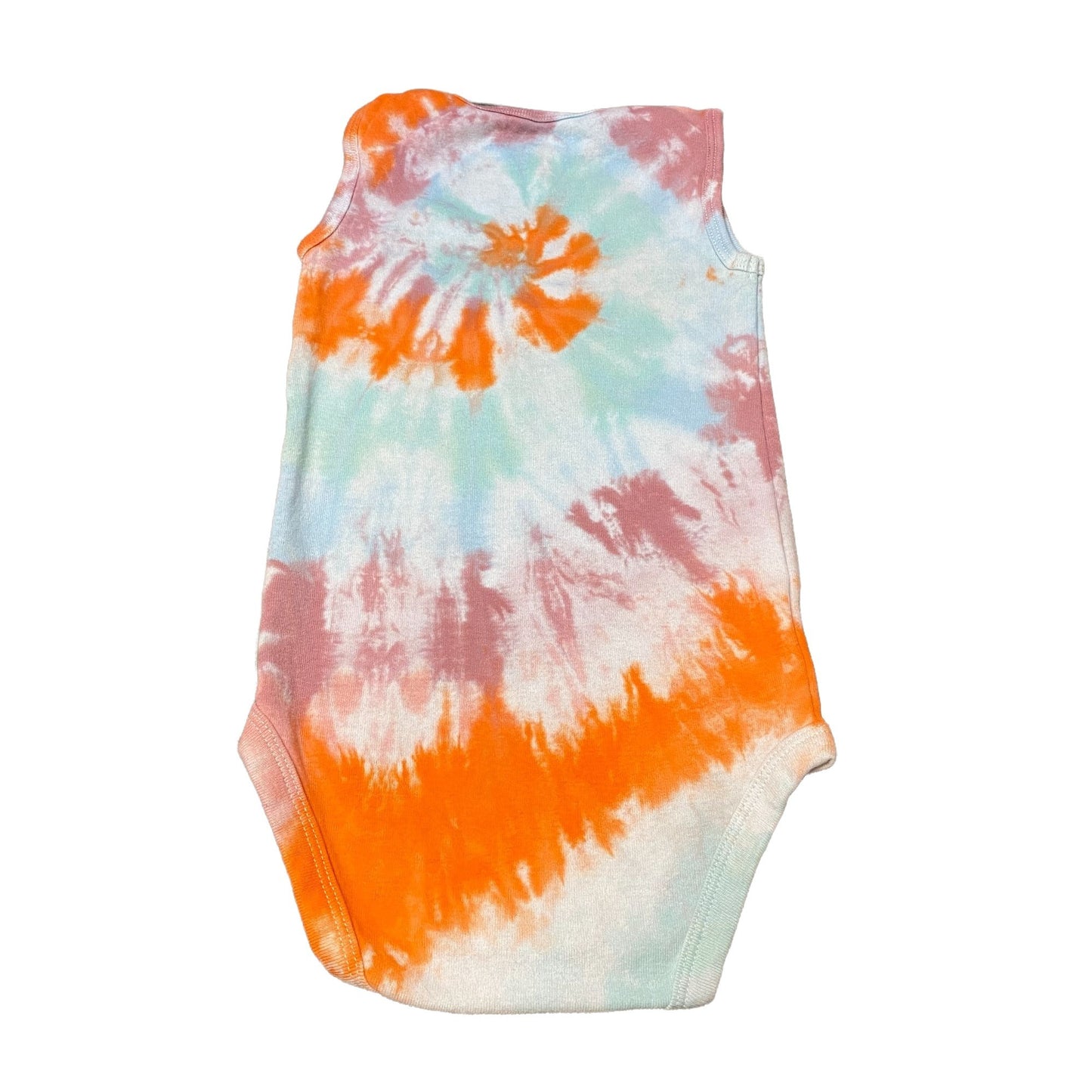Pastel Spiral Tie Dye Baby Bodysuit || 24 Months