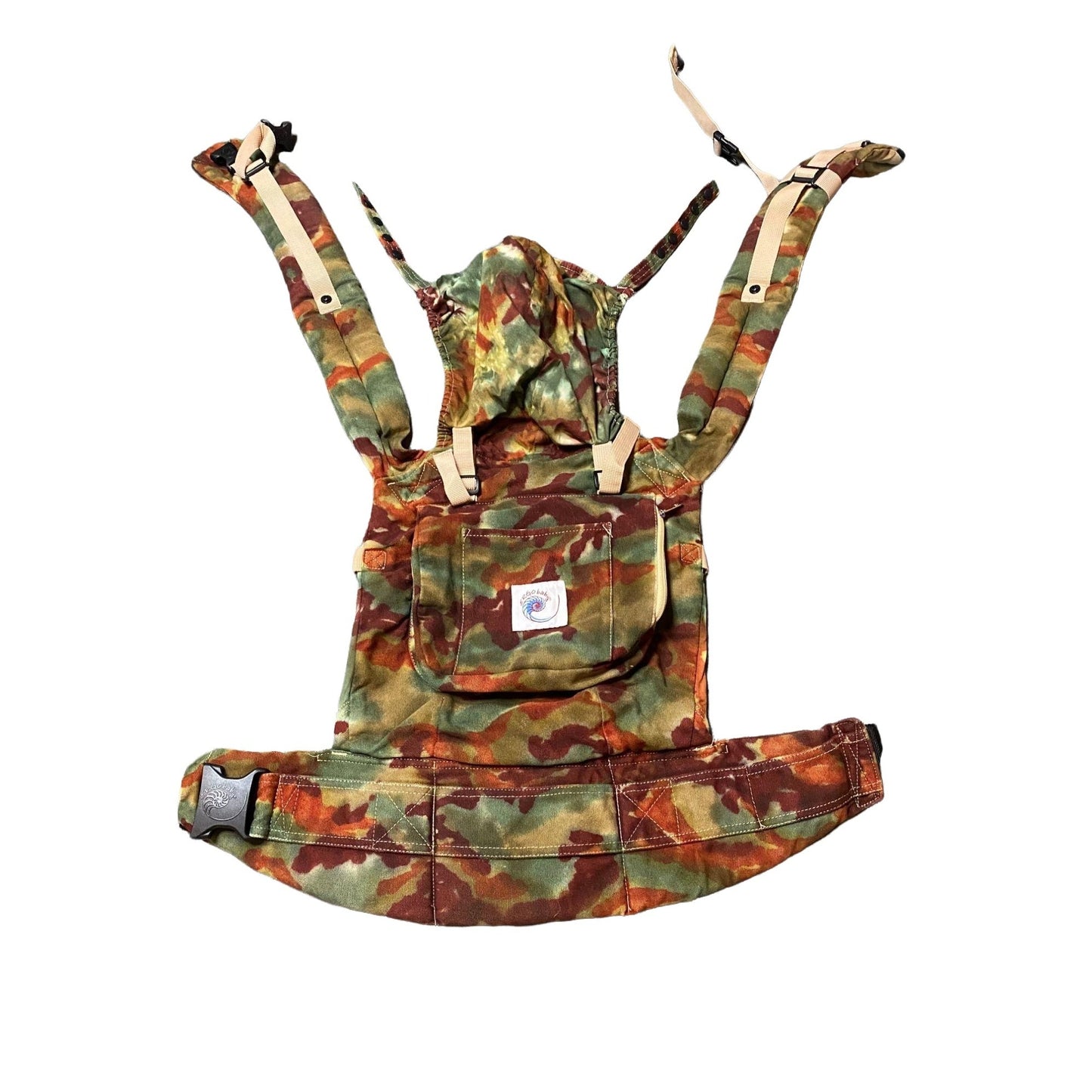 Camouflage Dyed Ergobaby || Baby Carrier, Upcycled ♻️