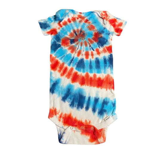 Spiral Tie Dye Baby Bodysuit || 3T