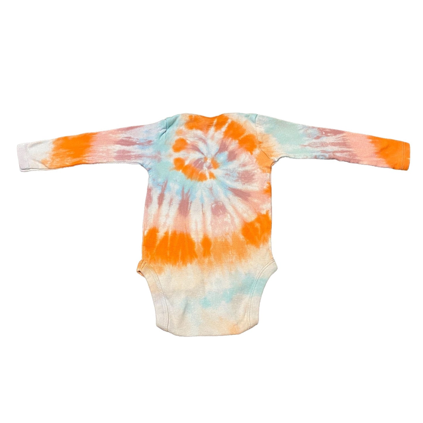 Pastel Spiral Tie Dye Baby Bodysuit || 18 Months