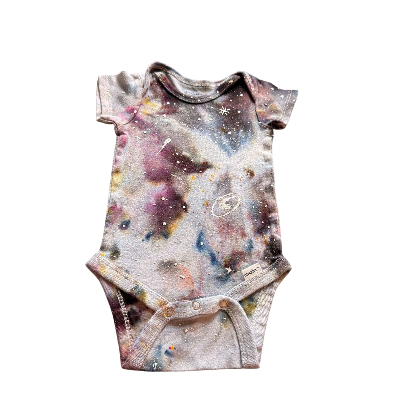 Galaxy Dyed Baby Onesie || 3-6 Months, Upcycled ♻️
