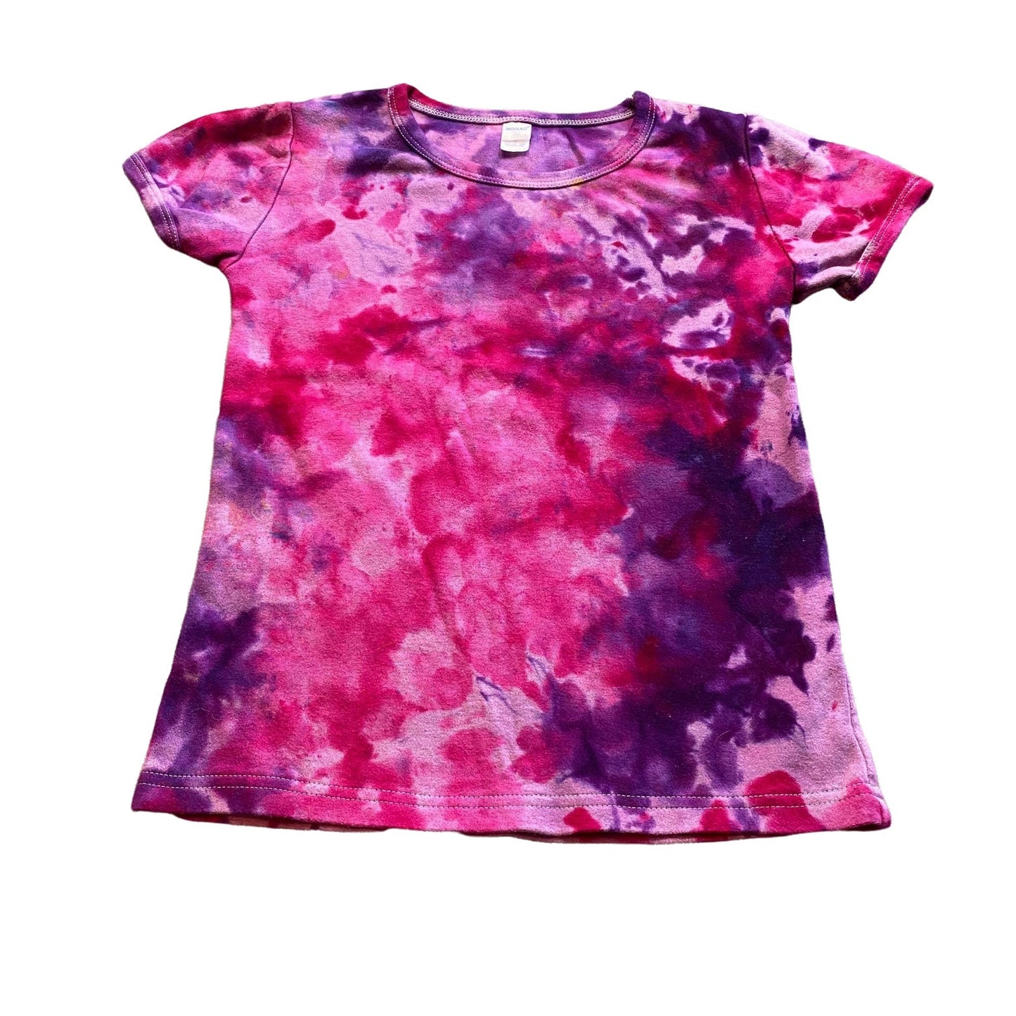 Pink Raven Tie Dye Kids Tee || Youth Girls Fit Size 12