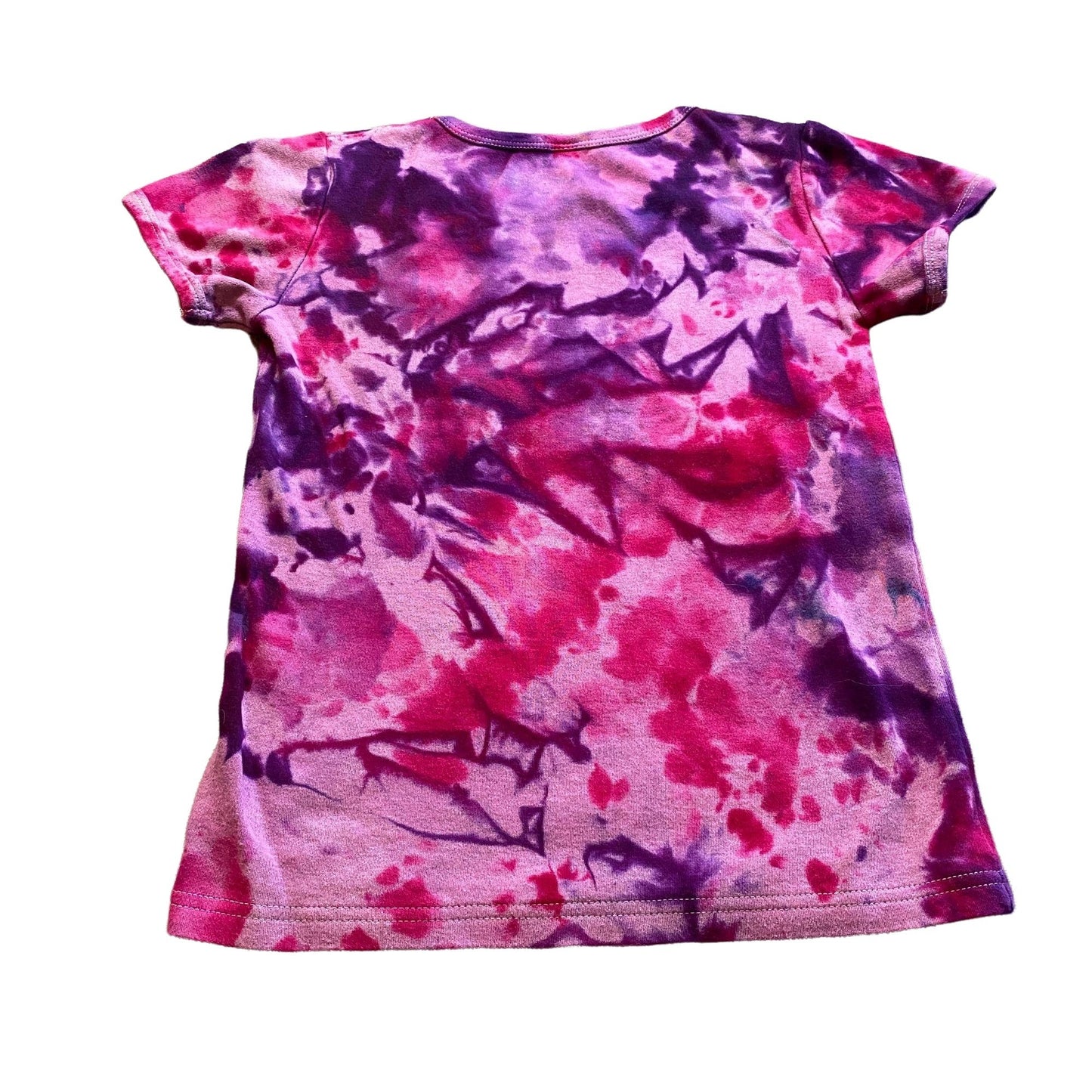 Pink Raven Tie Dye Kids Tee || Youth Girls Fit Size 12