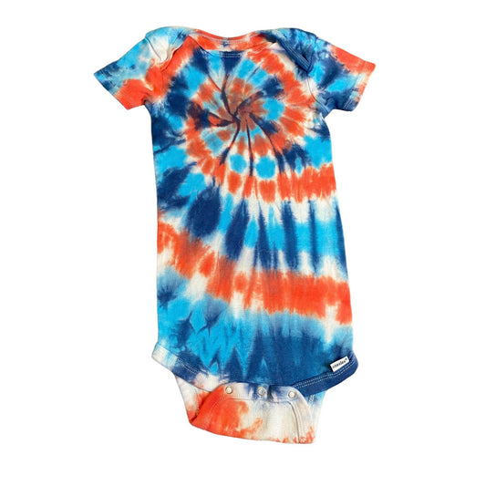 Spiral Tie Dye Baby Bodysuit || 3T