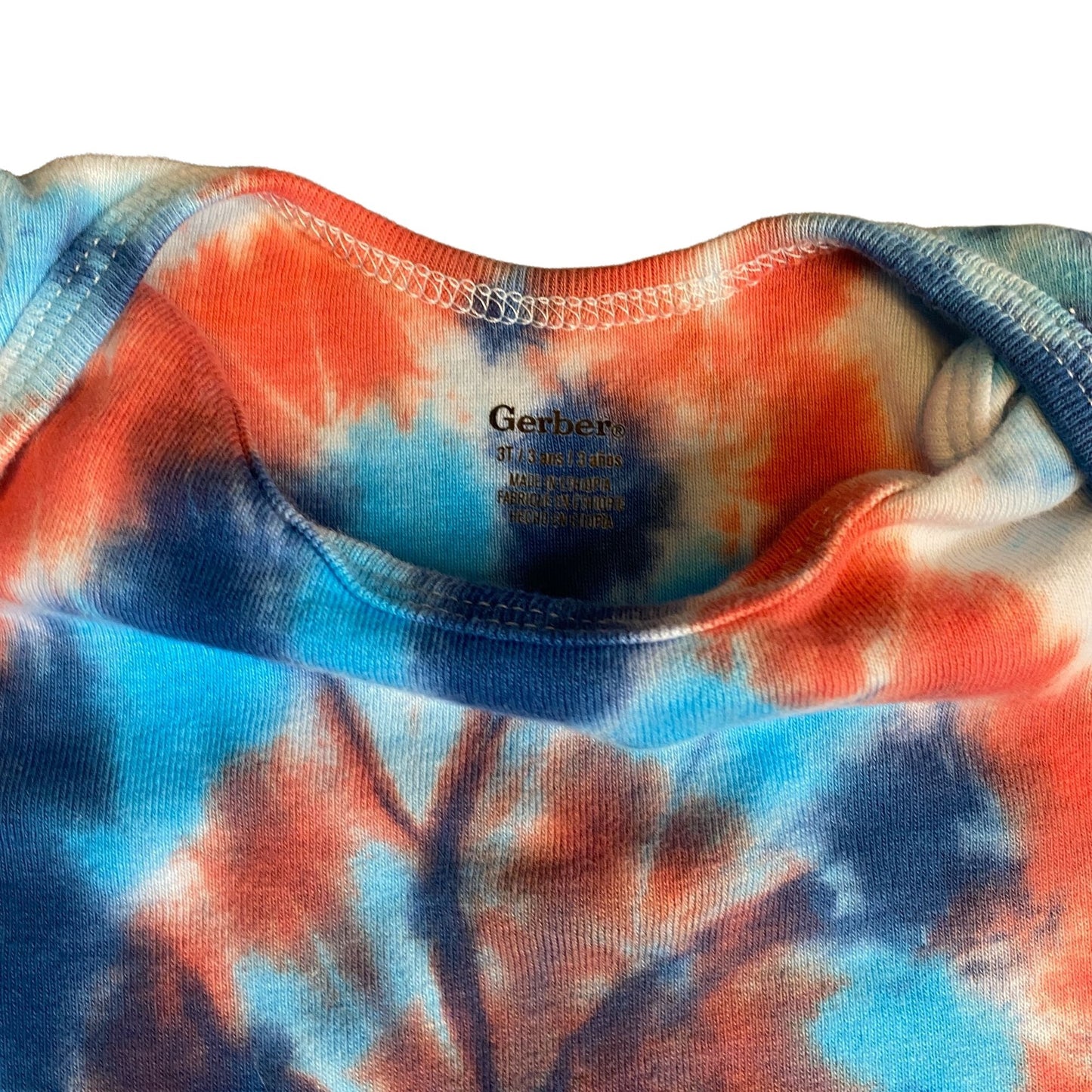 Spiral Tie Dye Baby Bodysuit || 3T