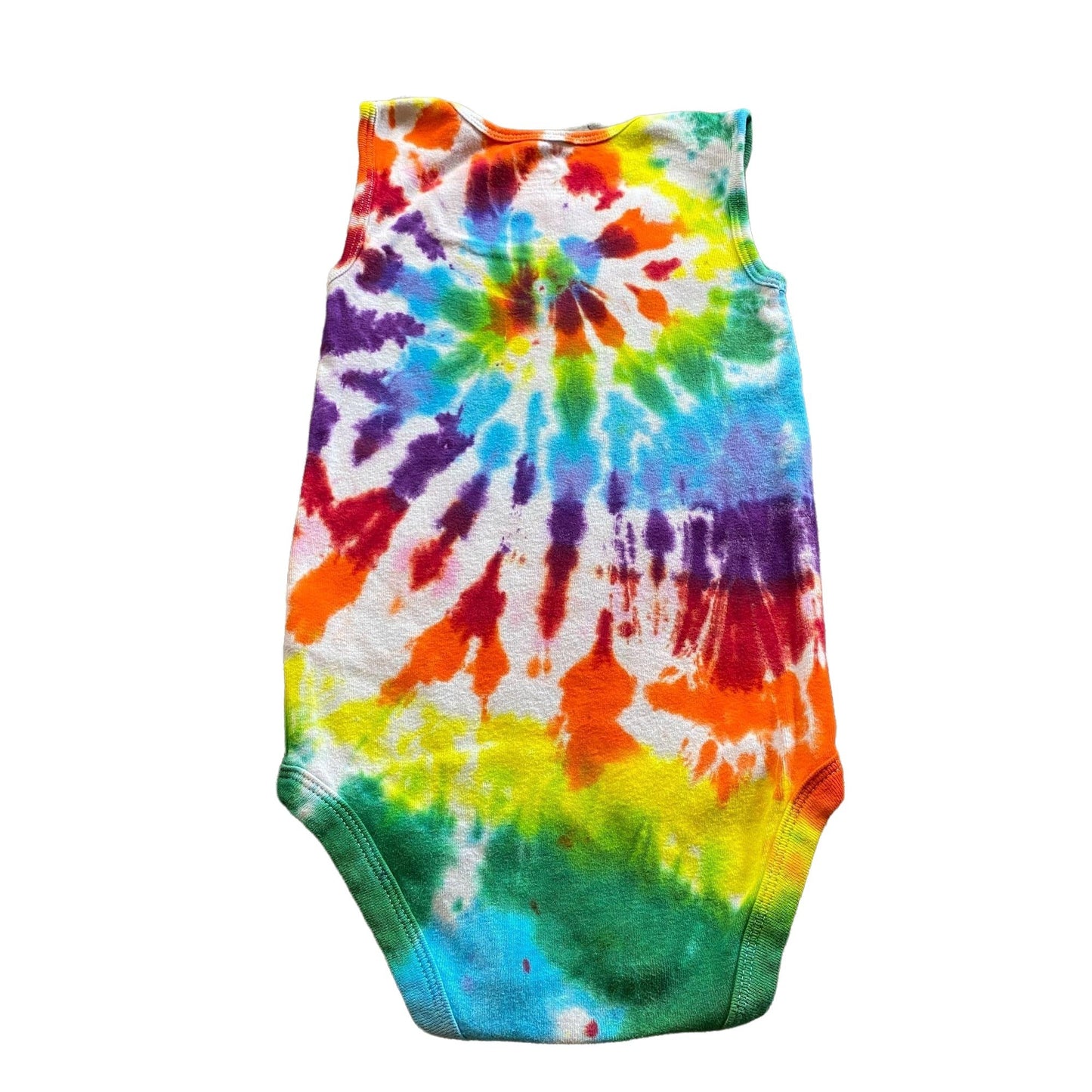 Rainbow Spiral Tie Dye Baby Bodysuit || 24 Months