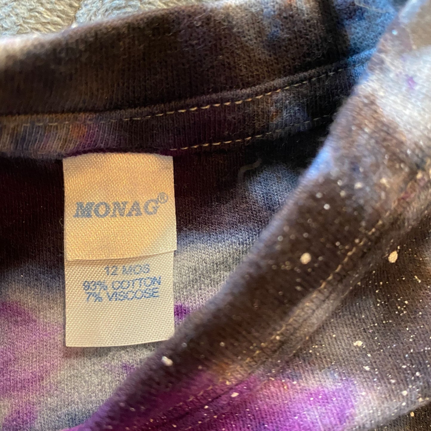 Galaxy Dyed Tee Shirt || 12 Months