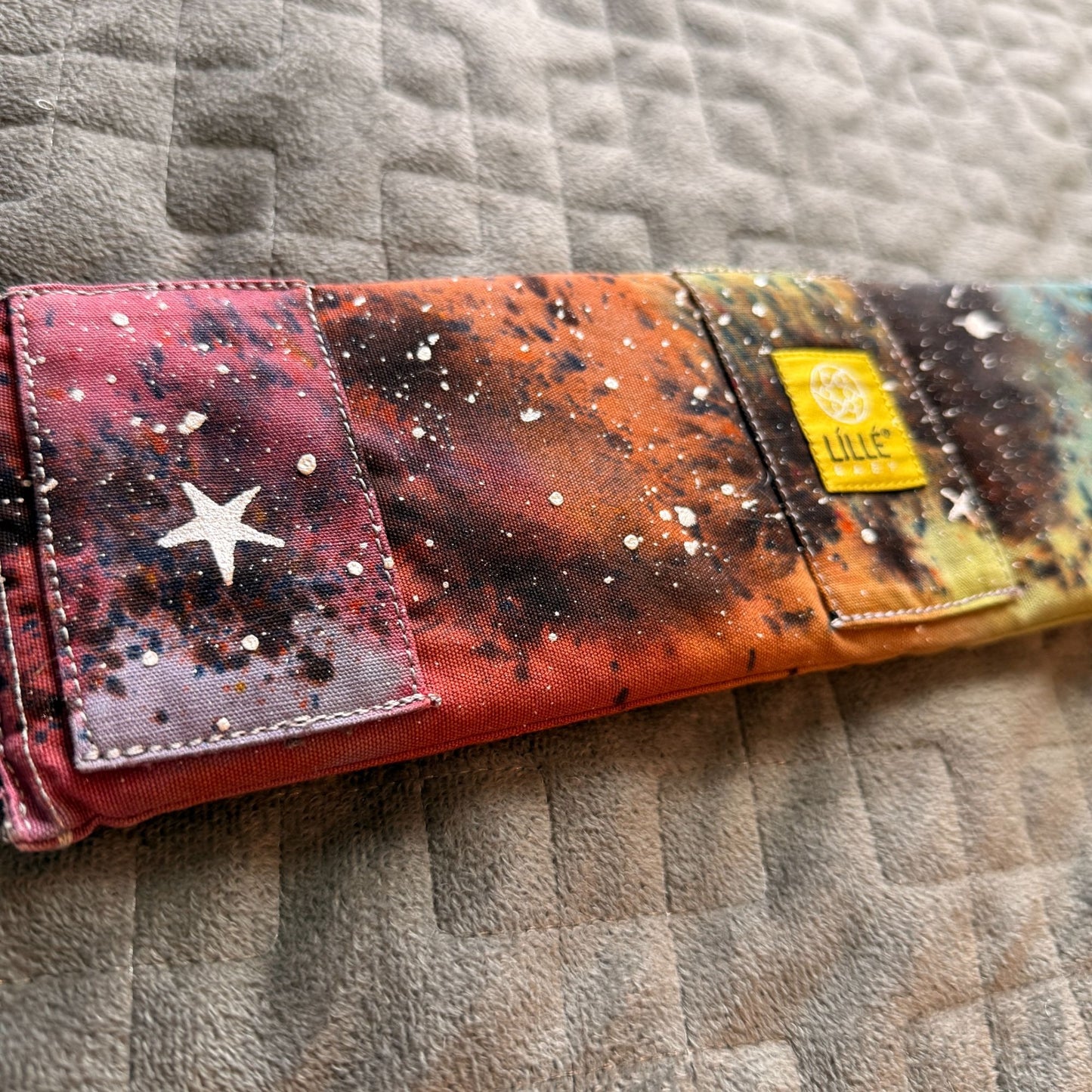 Rainbow Galaxy Dyed Lillebaby Tummy Pad || Medium