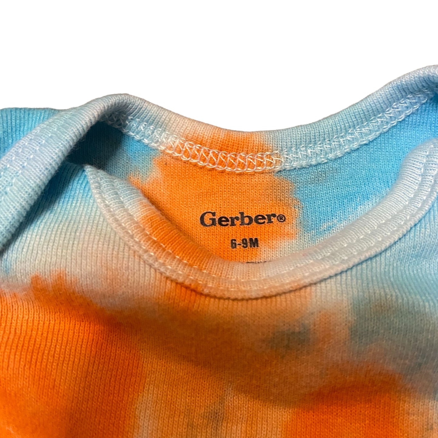 Pastel Spiral Tie Dye Baby Bodysuit || 6-9 Months