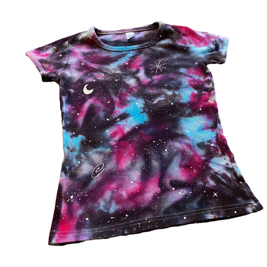 Galaxy Dyed Kids Tee || Youth, Girl's Fit Size 8