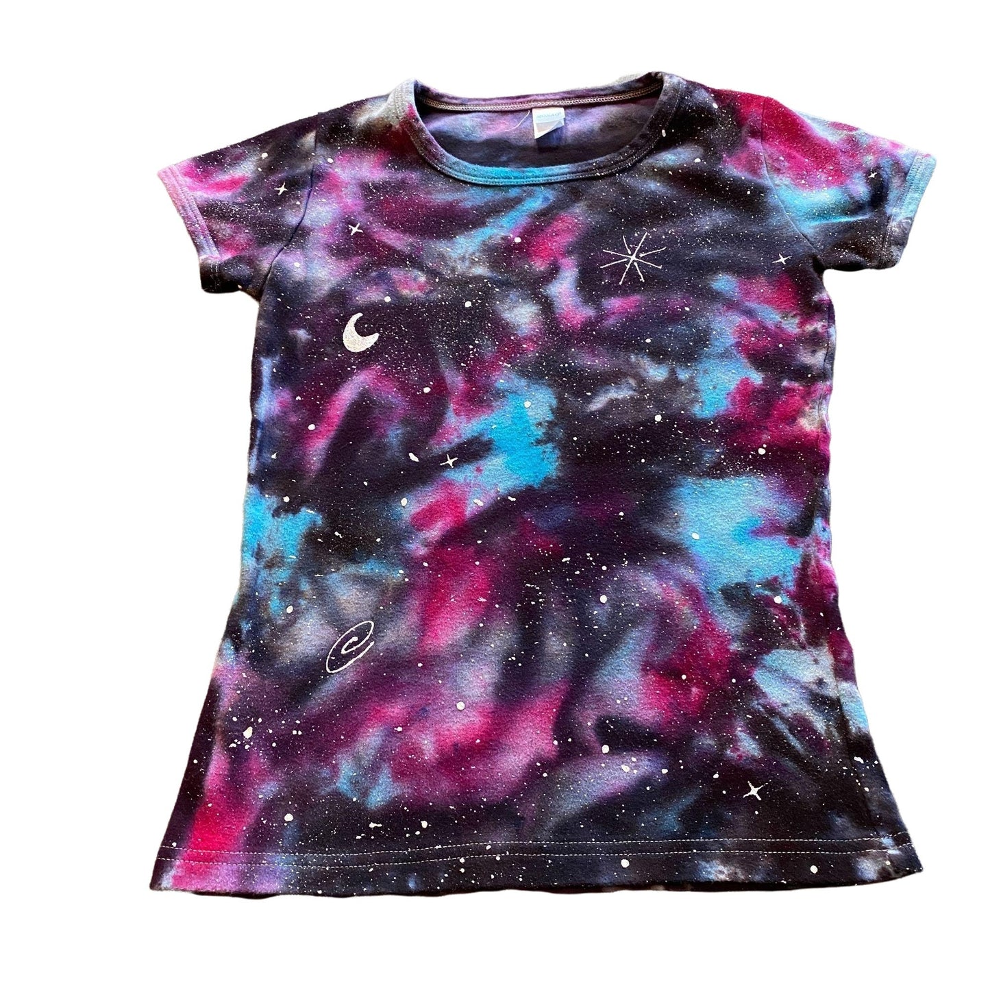 Galaxy Dyed Kids Tee || Youth, Girl's Fit Size 8