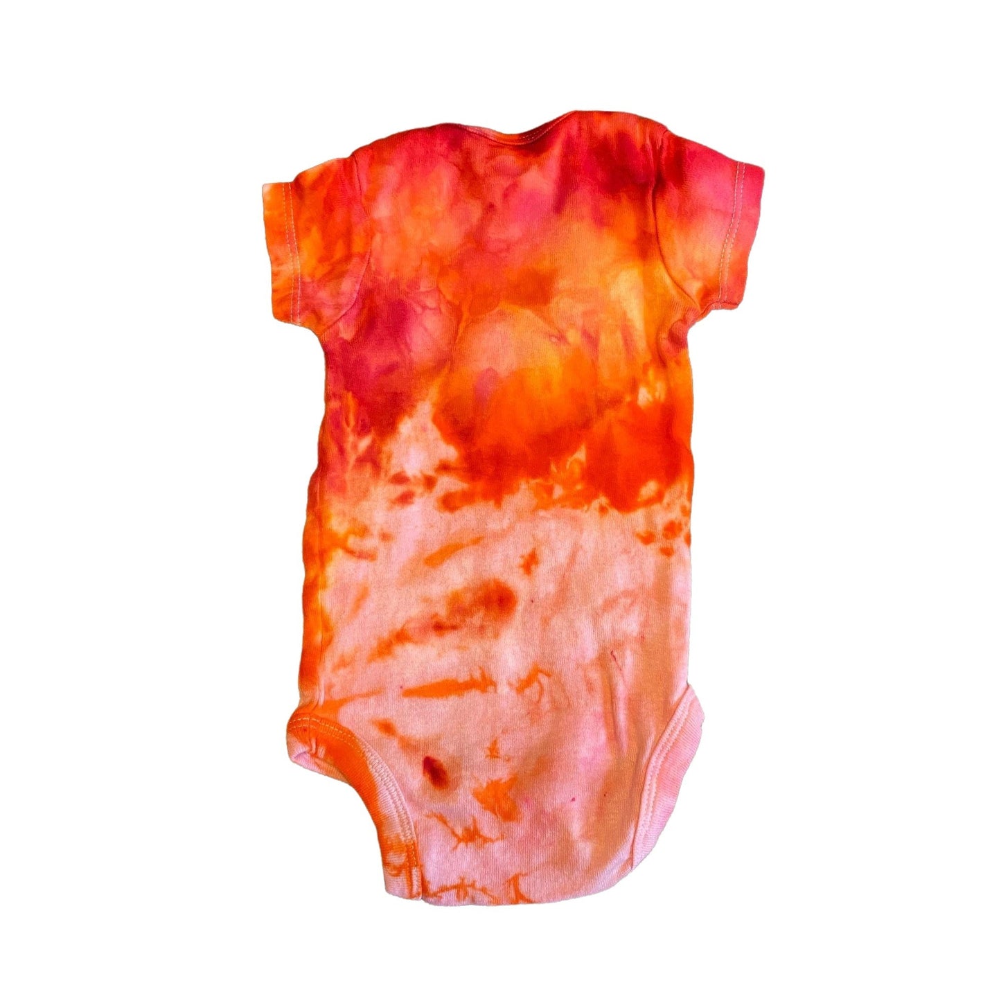 Fiery Fun Dye Tie Dye Onesie || 3-6 Months, Upcycled ♻️