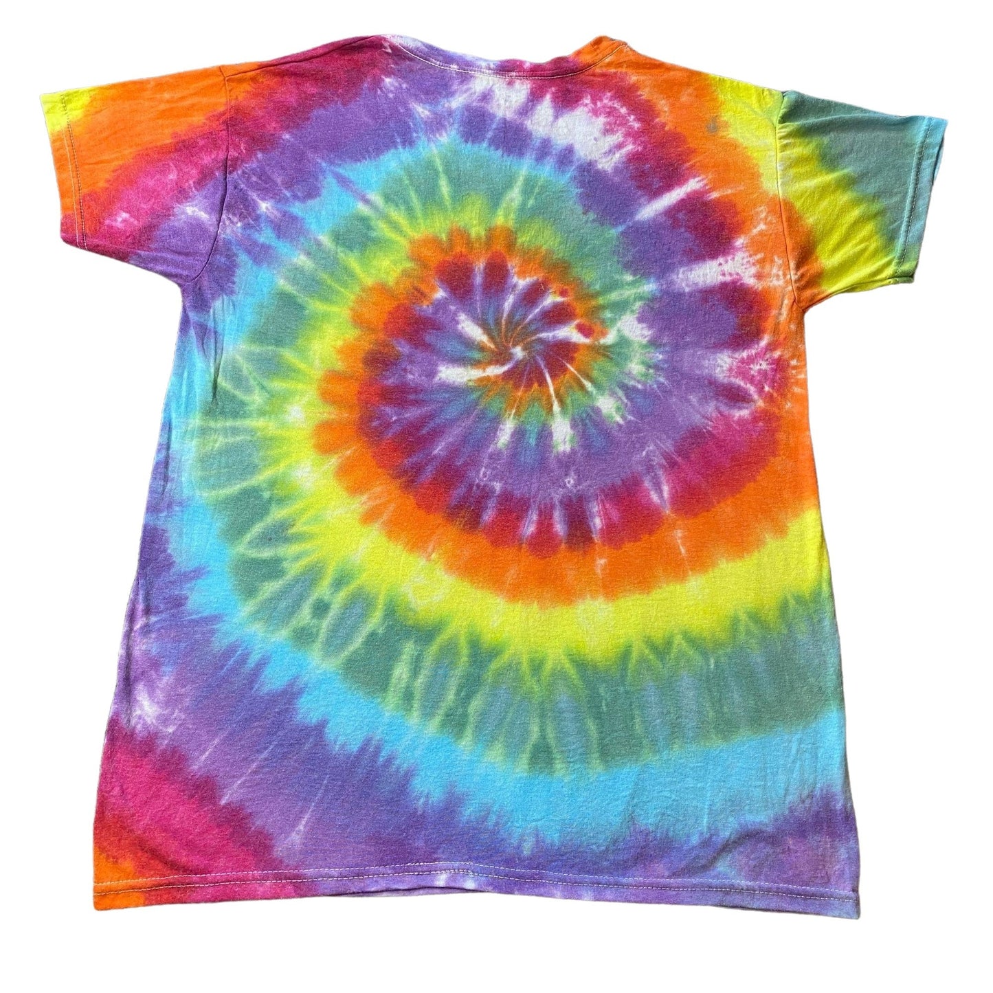 Rainbow Spiral Tie Dye Adult Tee || Small