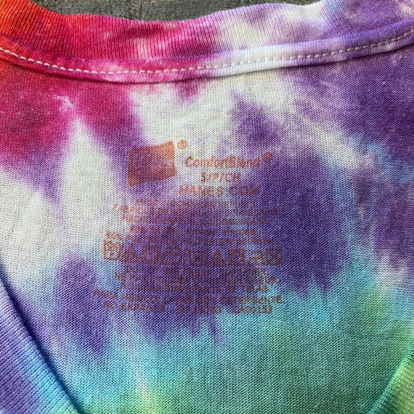 Rainbow Spiral Tie Dye Adult Tee || Small