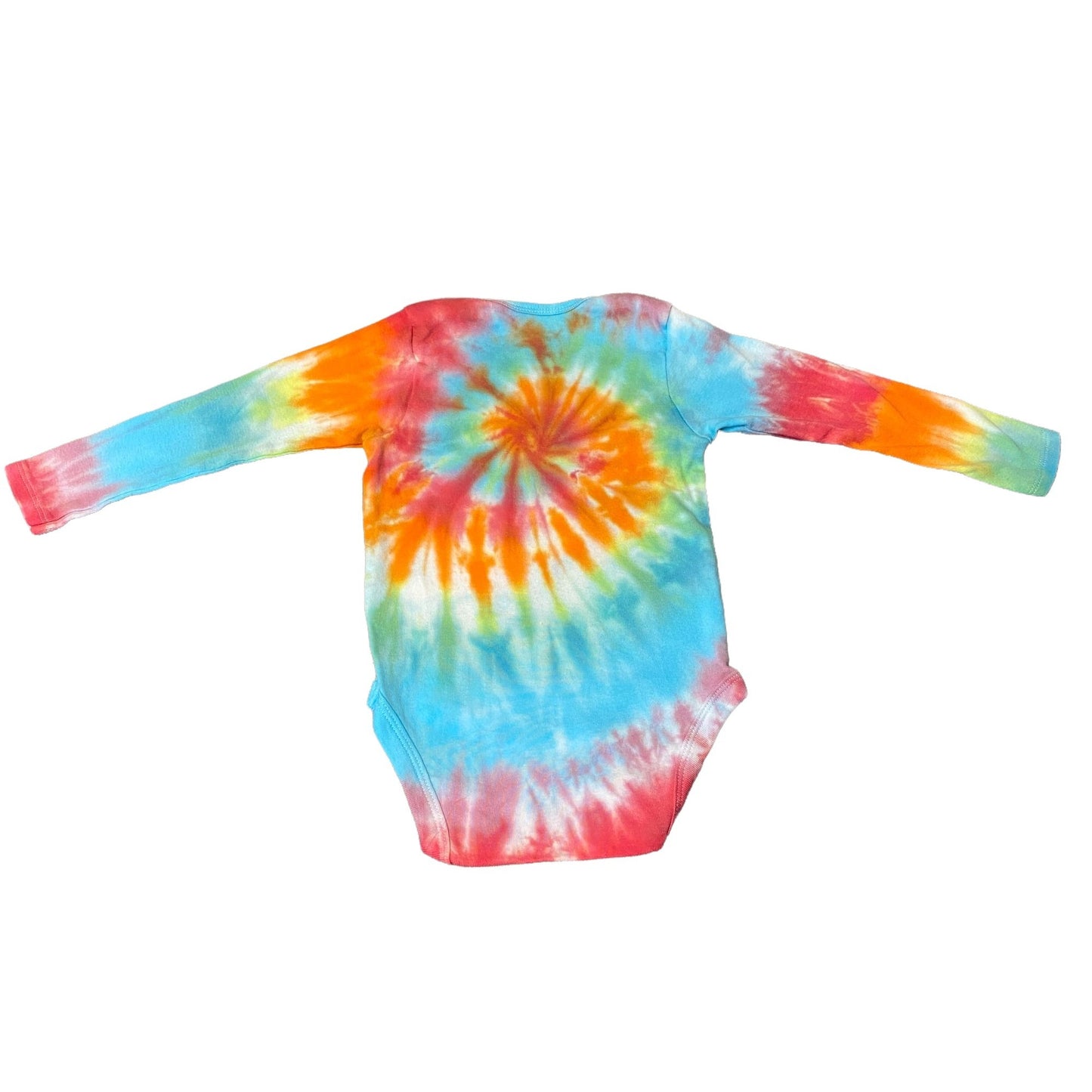 Rainbow Spiral Tie Dye Baby Bodysuit || 24 Months