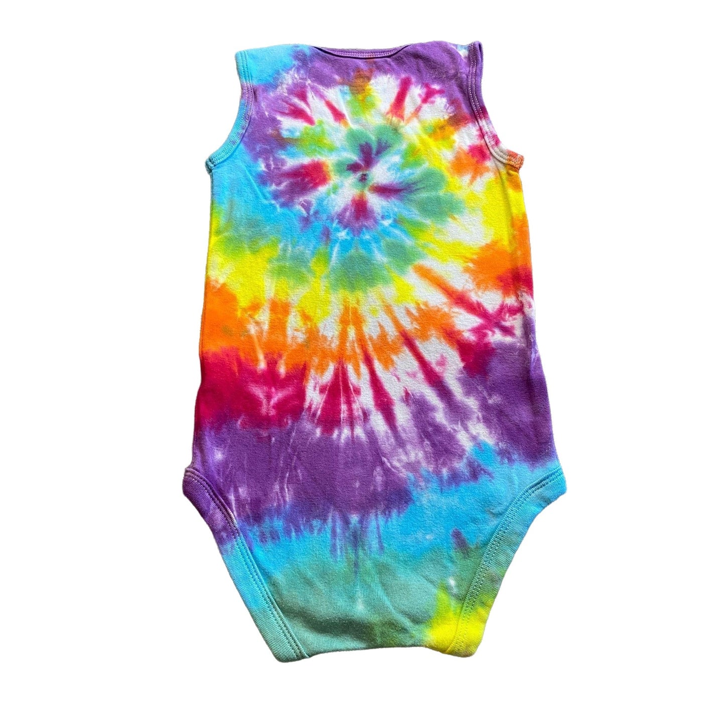 Rainbow Spiral Tie Dye Baby Bodysuit || 24 Months